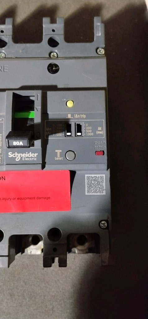 schneider 80a 4 kutuplu EasyPact EZC 250 tmş komakt Şalter - 2