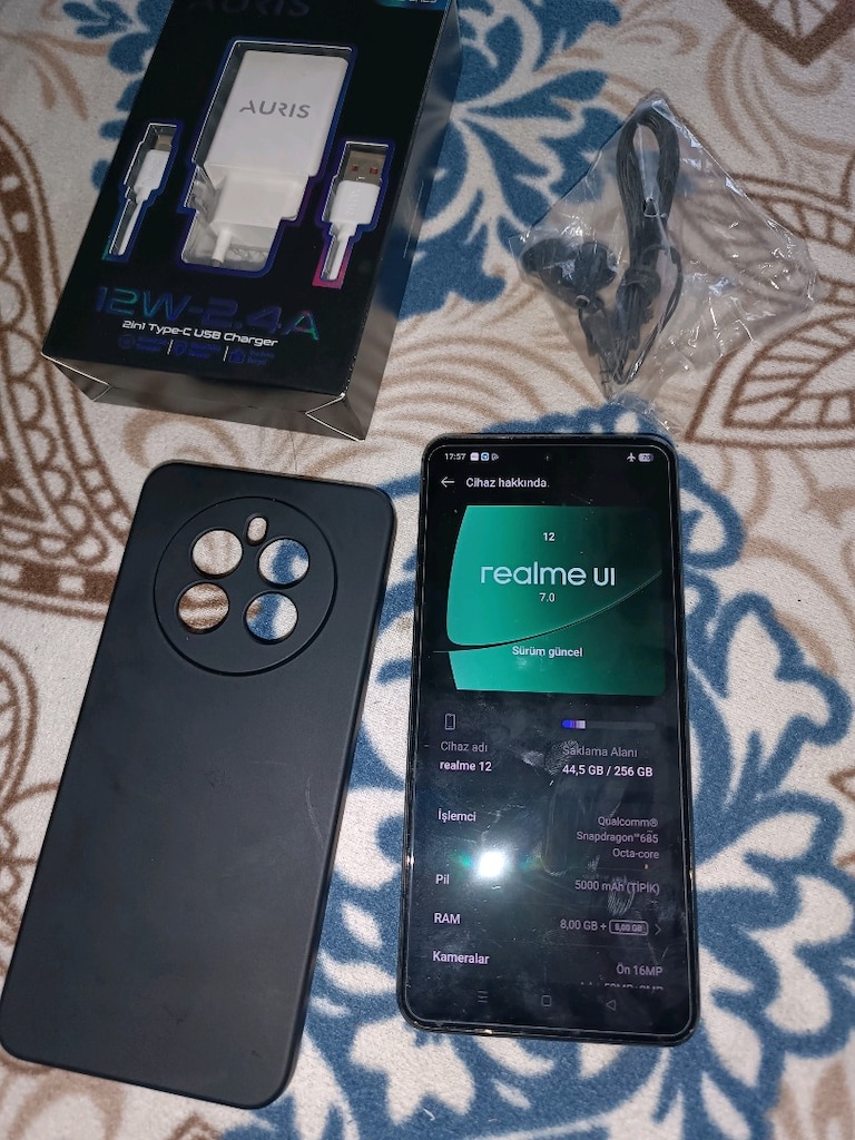 realme 12 256gb hafıza 16gb ram yurtiçi cihazı ciftsimli cihaz - 5