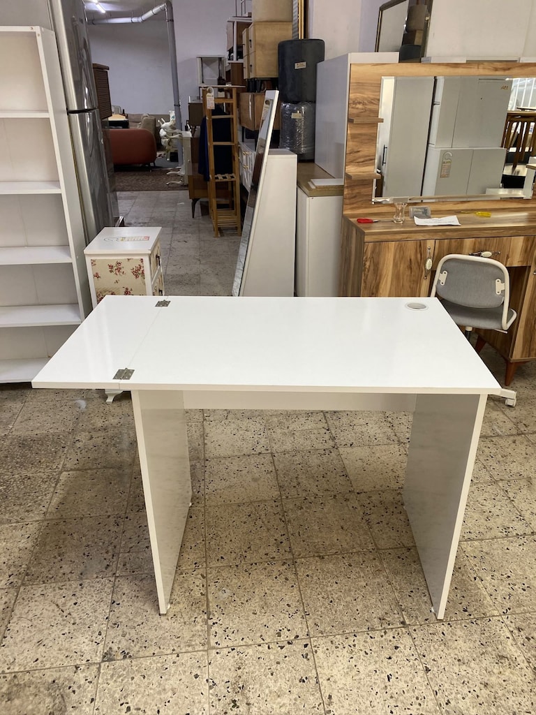 2. EL ÇOK TEMIZ BEYAZ ÇALIŞMA MASASI - 8
