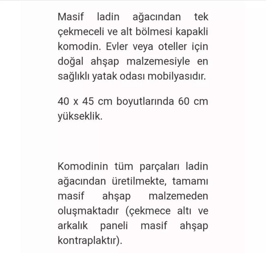 Komodin masif ağaçtan - 4