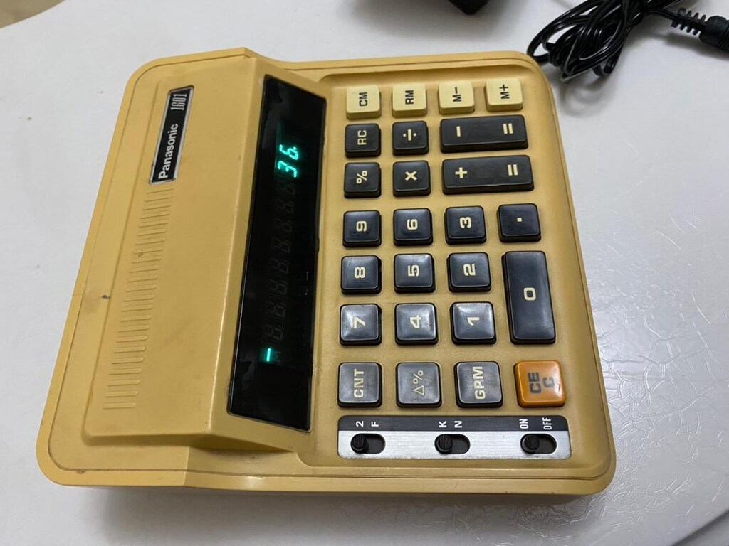 Panasonic 1601 floresan ekran hesap makinesi - 8
