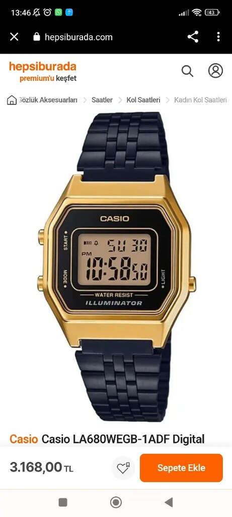 Casio saat - 3