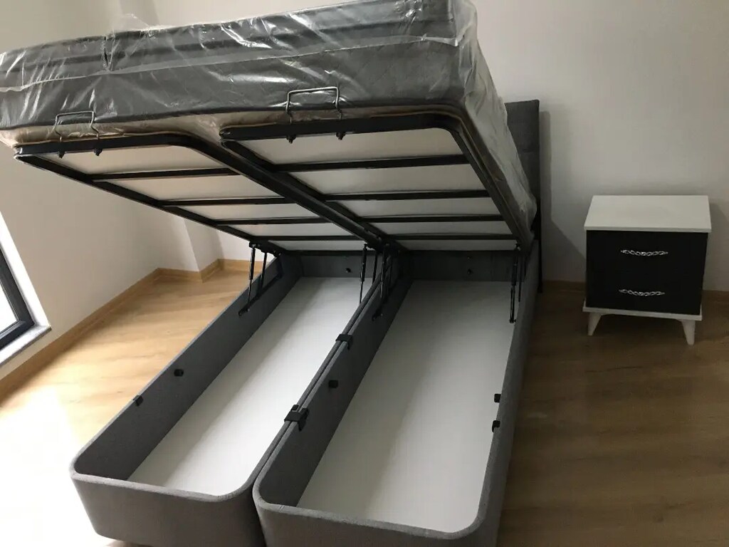 Sıfır kaliteli çift kişilik baza başlık petli yatak - 6