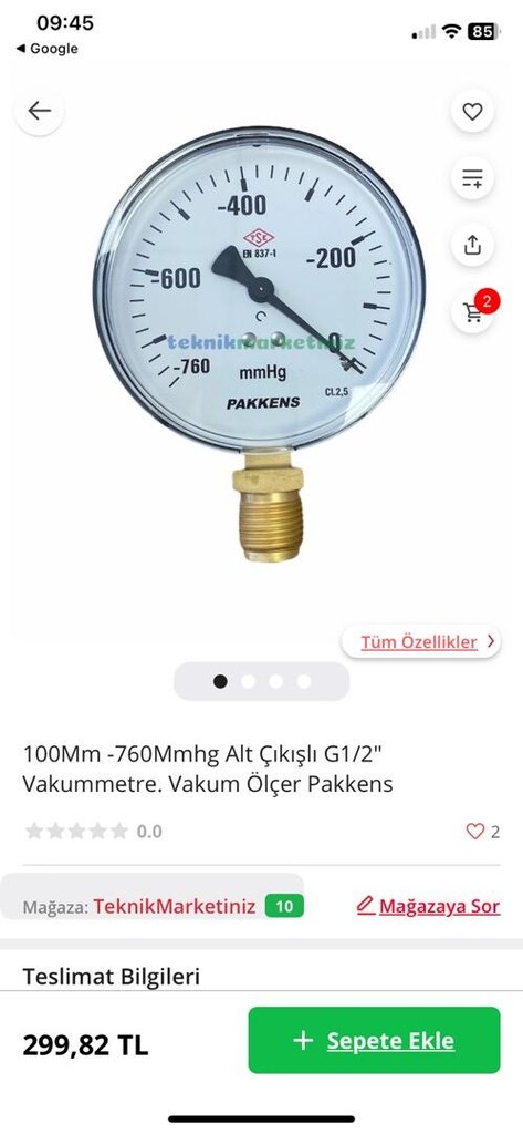 Vakum manometre - 6