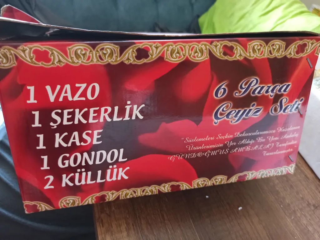 43 parça Gold detaylı lüks bardak çeyiz seti - 7