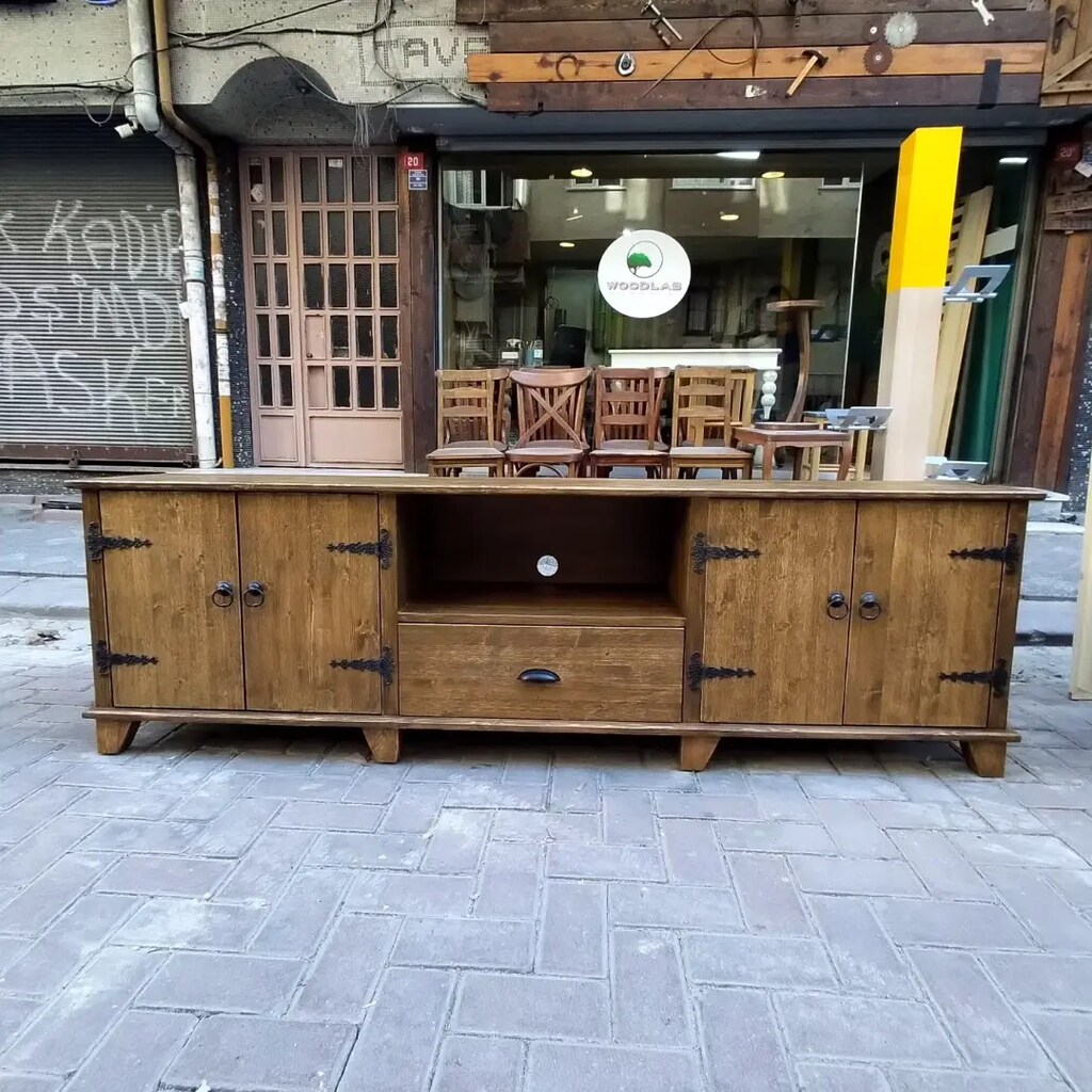 Ahşap TV sehpası - 2