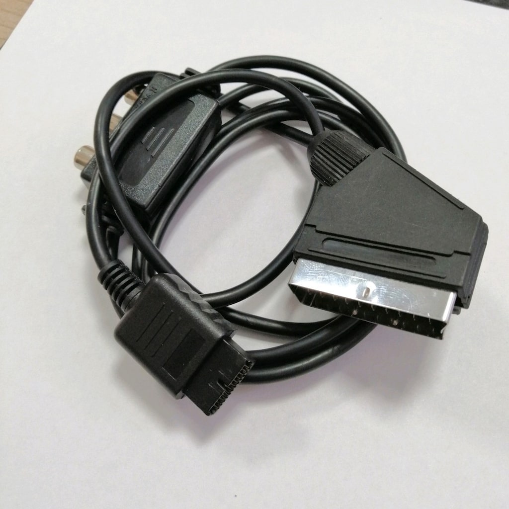 Sony PlayStation 1 - 2 ve 3 Siyah Scart Kablo ( PS2 to scart) - 2