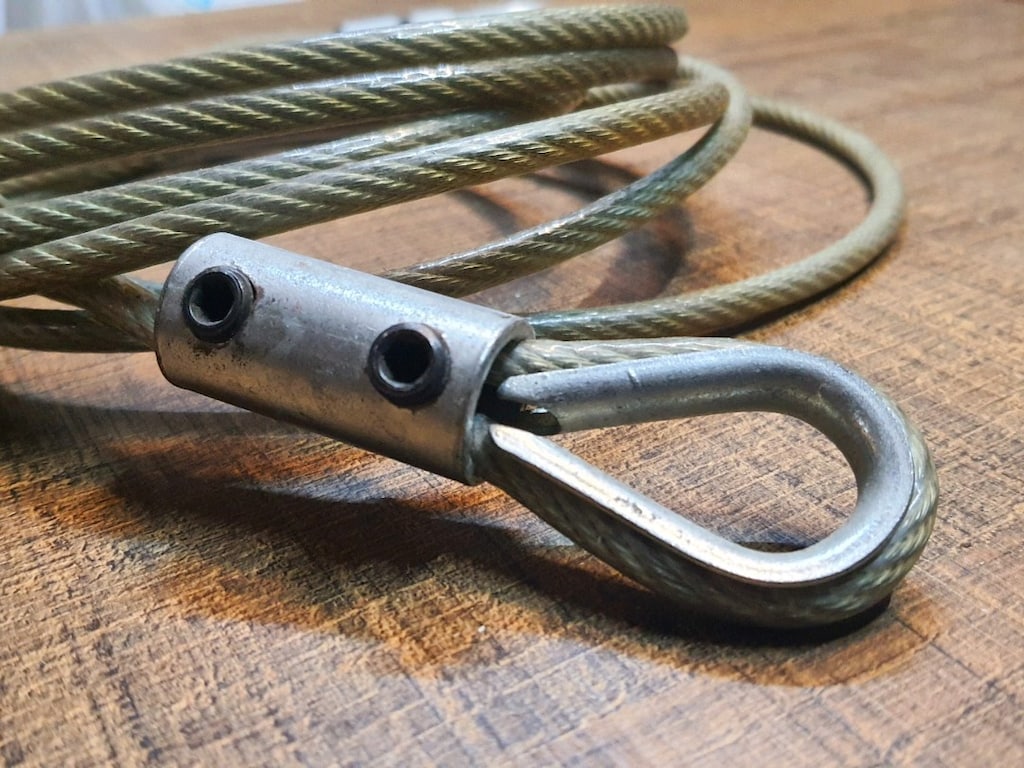 Çekme Çelik Halat Çeki Demiri (kalınlık 8mm... uzunluk 3.5 metre) - 2