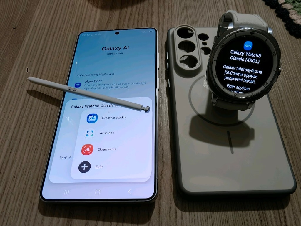Samsung S26 Ultra 5G 12/256 GB + Samsung Watch 8 klasik Mükemmel Set - 8