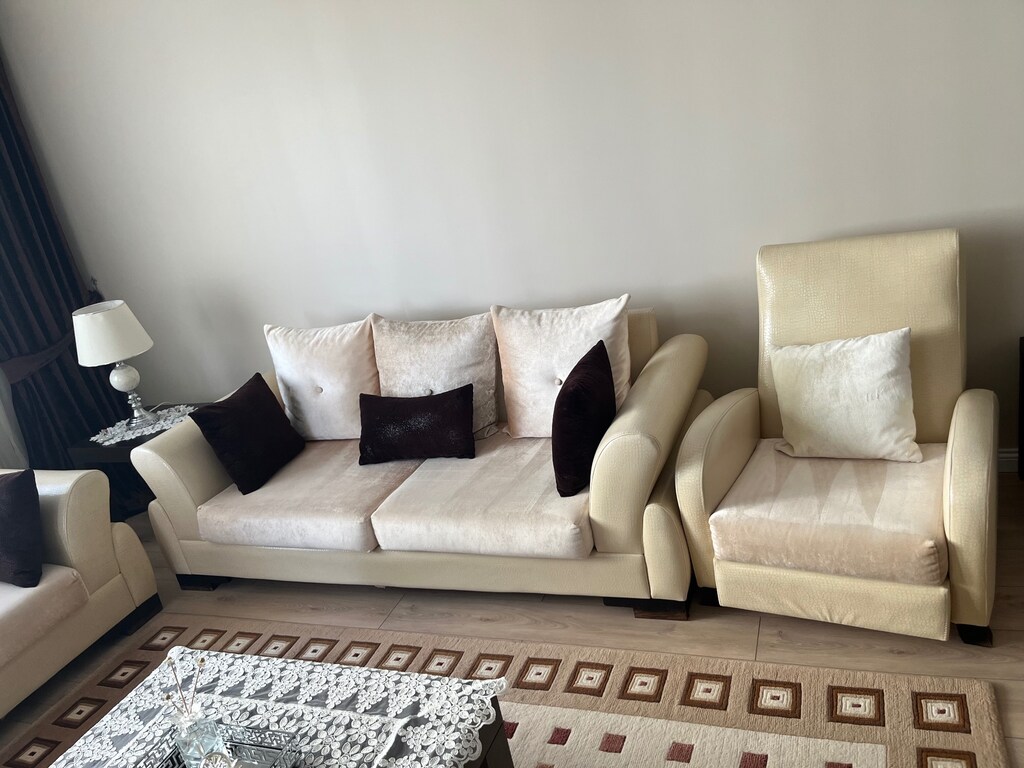 Krem koltuk takımı - 5