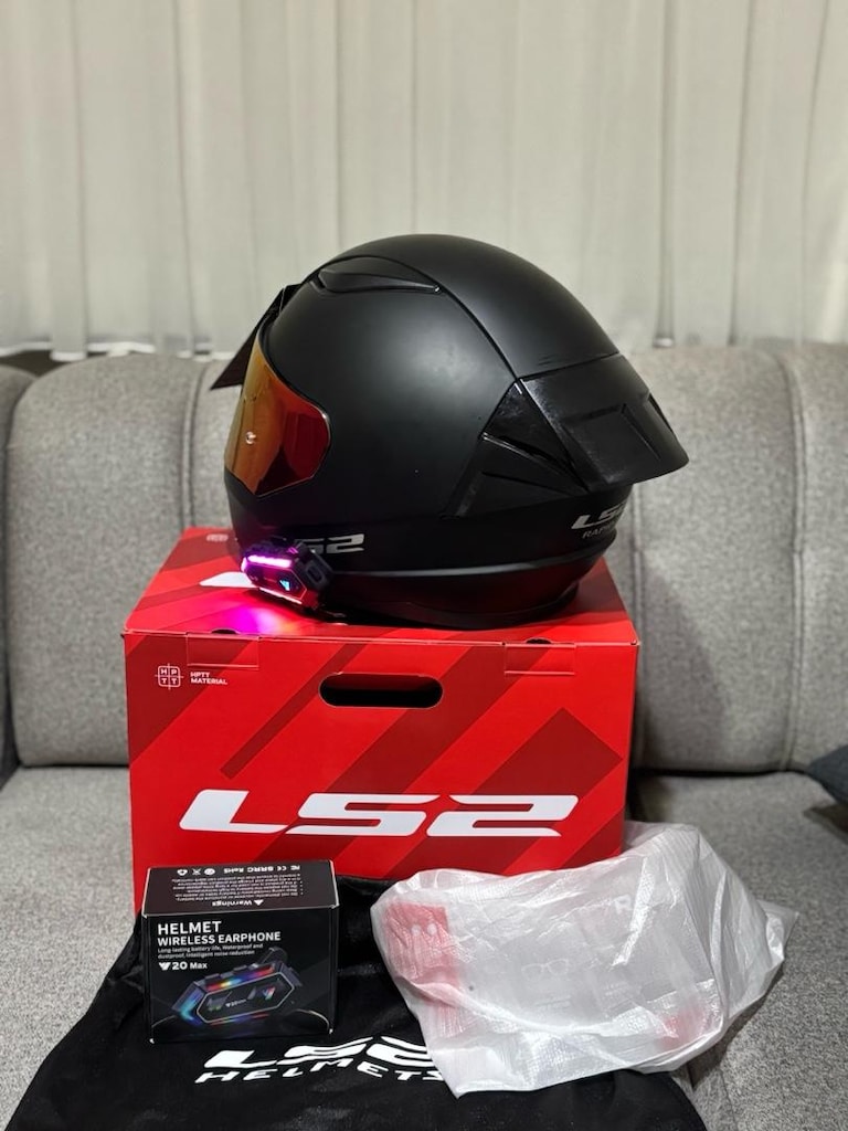 Hazır kurulu interkomlu temiz sıfır kask - 3
