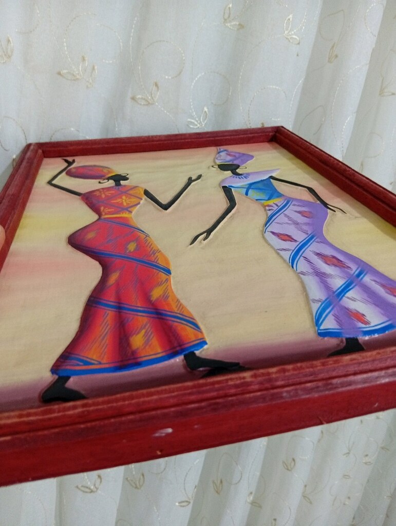 Afrikalı kadınlar yağlı boya - 3