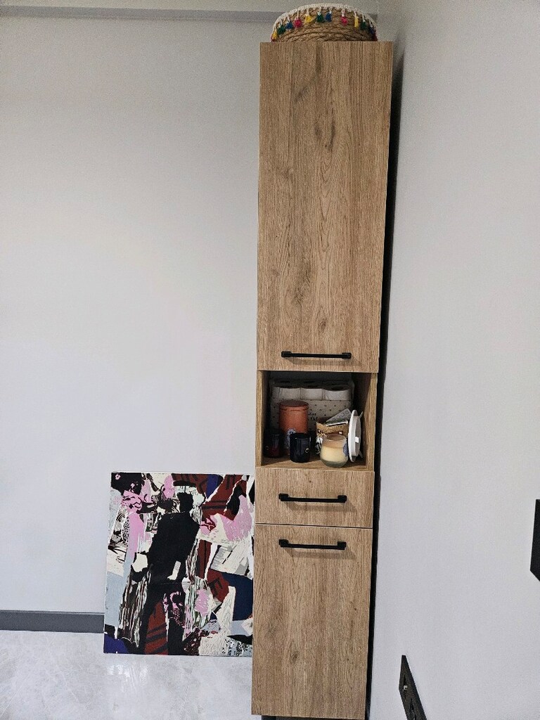 Camasir sepetli kullanisli dolap (36×50×210) - 2