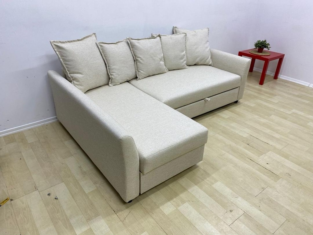 IKEA HOLMSUND SIFIR KAPLAMA YATAKLI BAZALI L KÖŞE KOLTUK KANEPE - 2