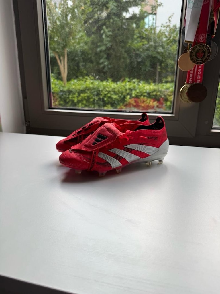 Adidas Predator 24 Elite FT FG (Solar Red / katlanır dilli)