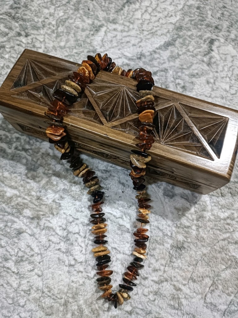 Doğal Kehribar Kolye (unisex) - 3