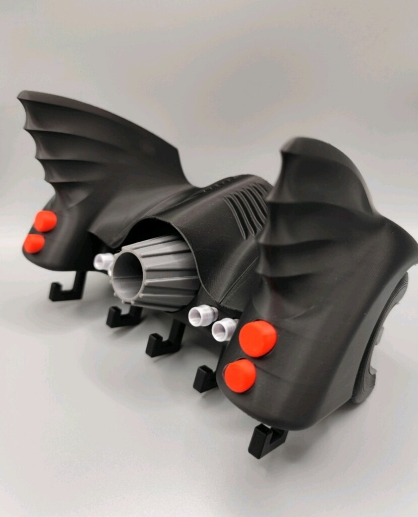 Batmobile 1989 Tasarımlı 3D Baskı Duvar Anahtarlığı - 5