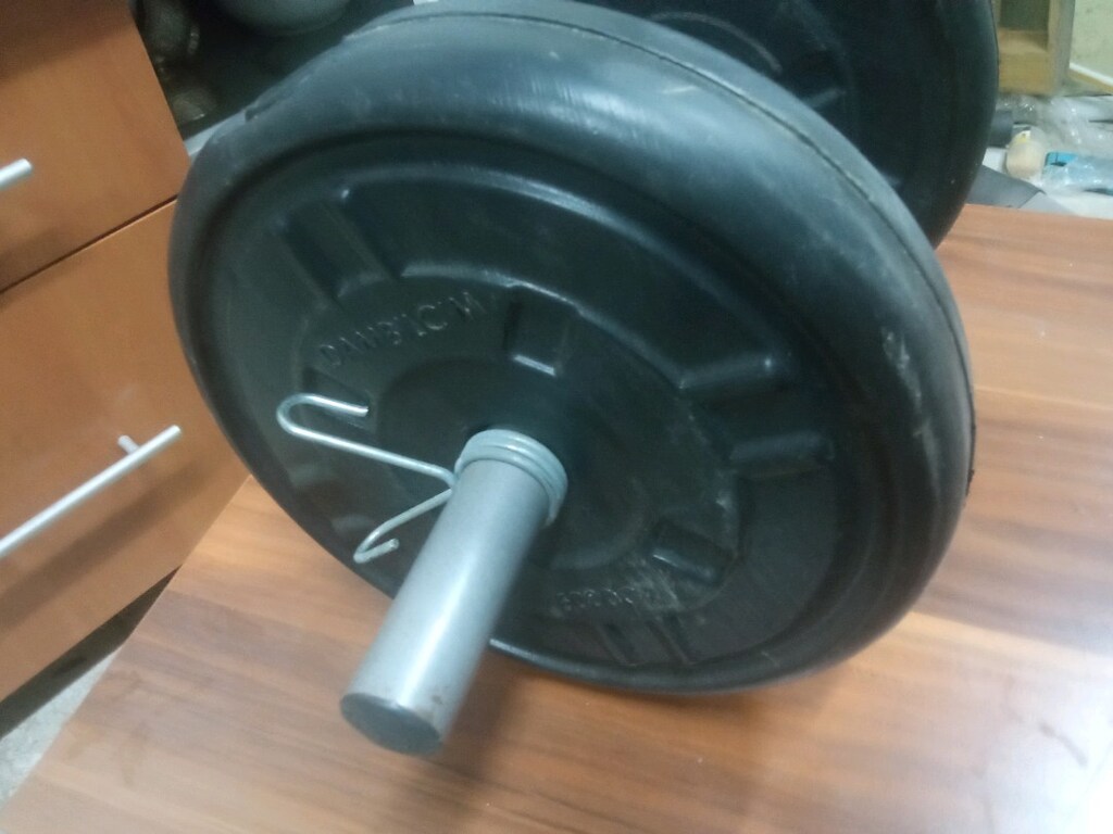 2x10 Kg toplam 20 kg Dambıl kauçuk çift kol - 2