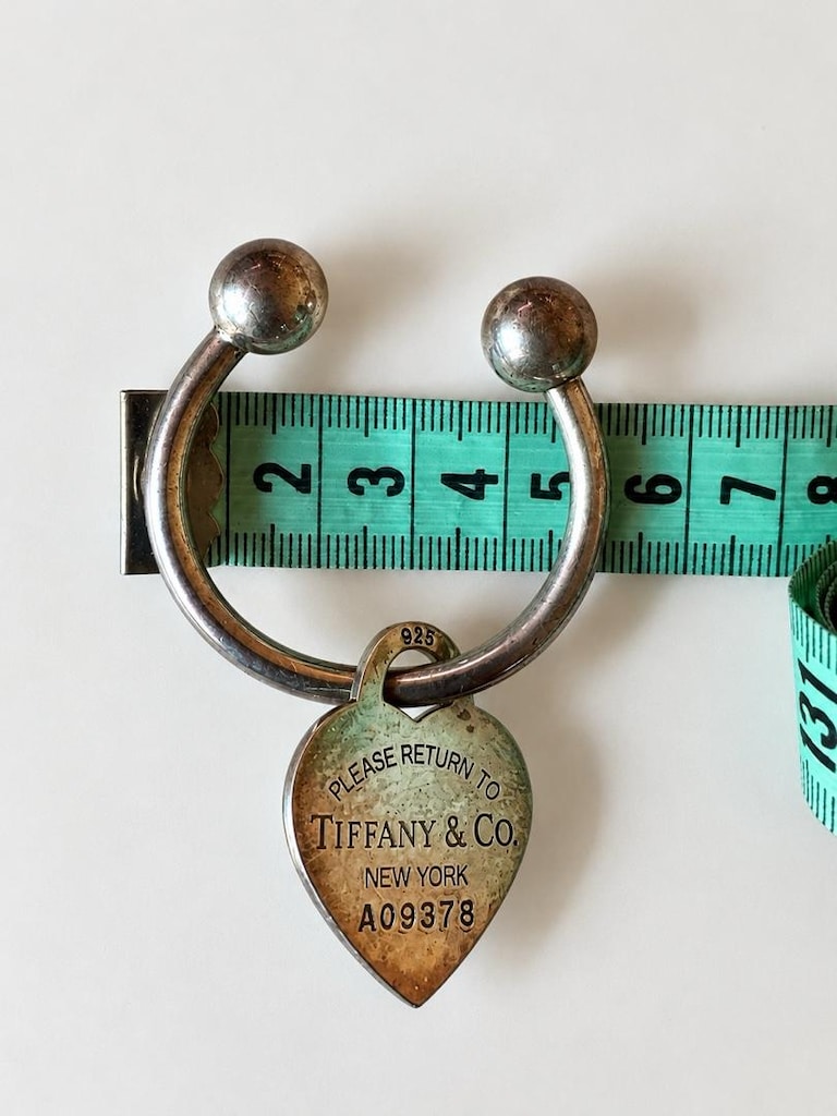 ORİJİNAL TIFFANY & CO. 925 AYAR GÜMÜŞ ANAHTARLIK - 5