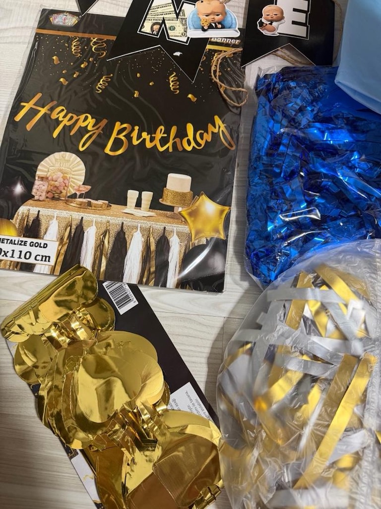 patron bebek parti süsleri doğum günü - 5