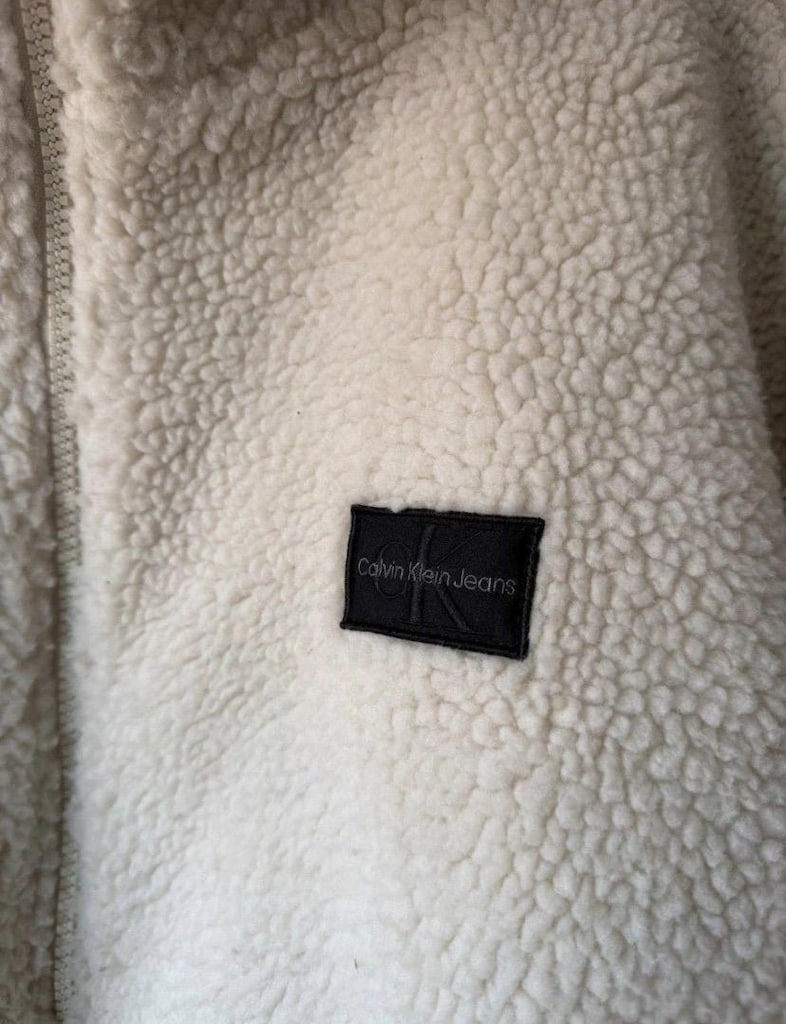 Orjinal Calvin Klein Oversize Sherpa Polar Ceket Mont - 4