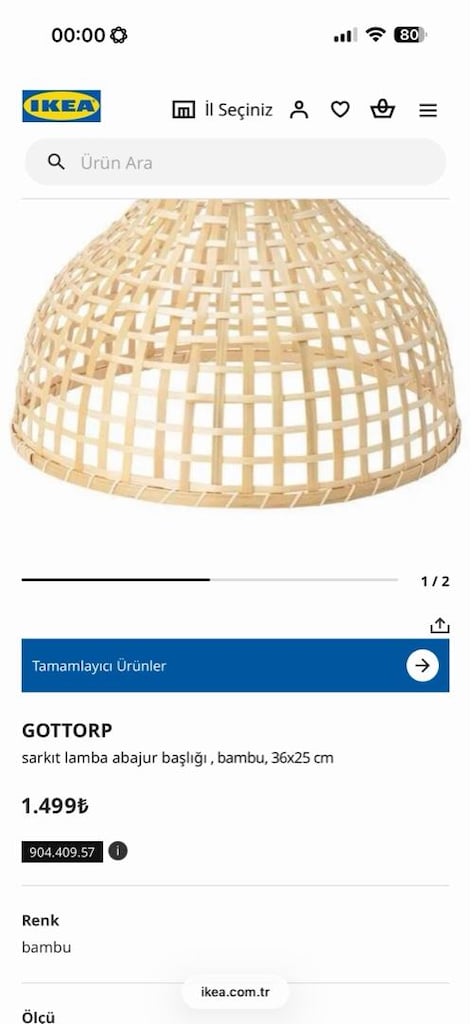 ikea avize sarkıt - 2