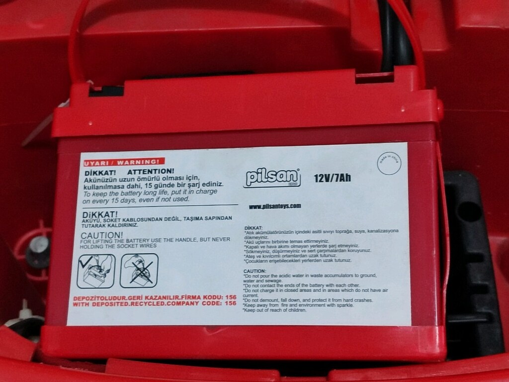 pilsan akülü araba 12 v - 8