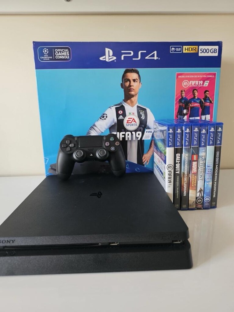 PS4 Slim 500 GB KUTULU + 7 Oyun + Orijinal Kol + HDMI Kablo | Temiz - 2