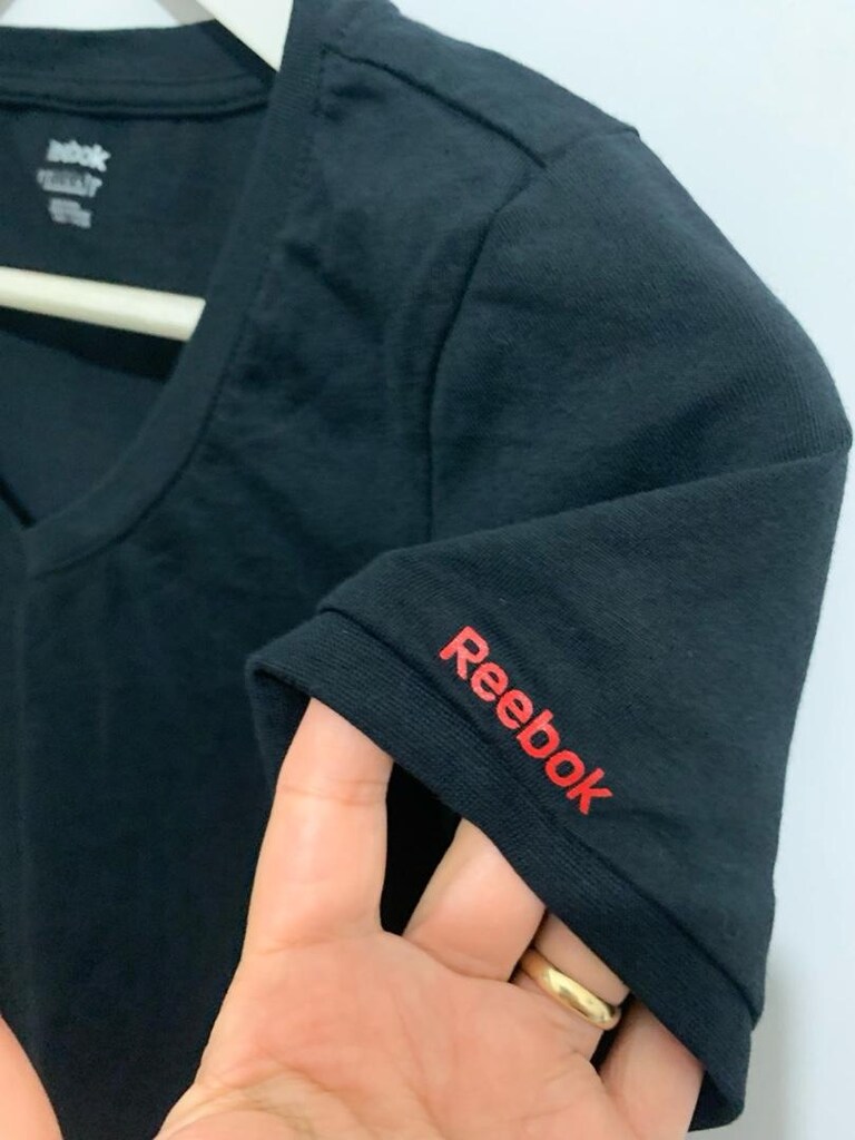 Orijinal Reebok S-M Siyah V Yaka T-Shirt - 2