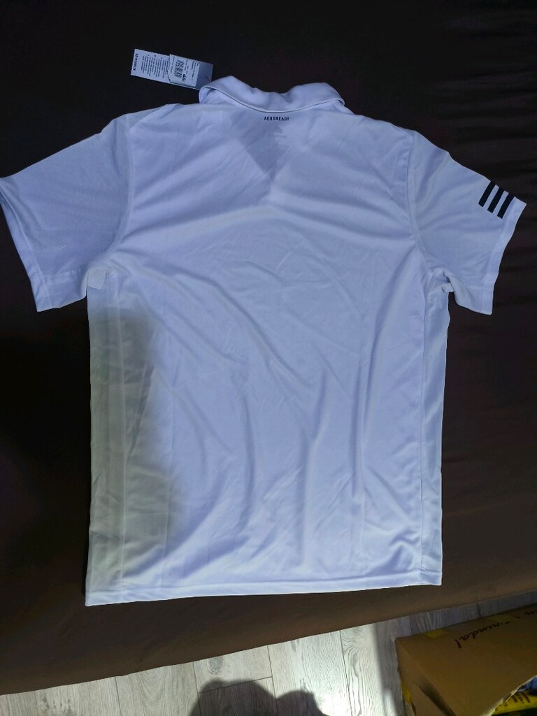Adidas GK5416 3STR polo primegreen aeroready L Beden beyaz tişört - 3