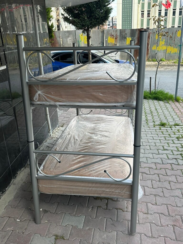 ÜRETİCİDEN YURT OTEL EV ŞANTİYE 51 PROFİL İKİ YATAK ÇELİK RANZA - 2