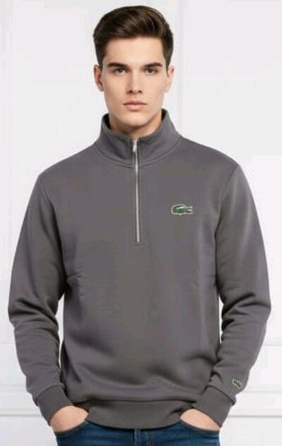 #Lacoste yarım fermuarlı sweatshirt