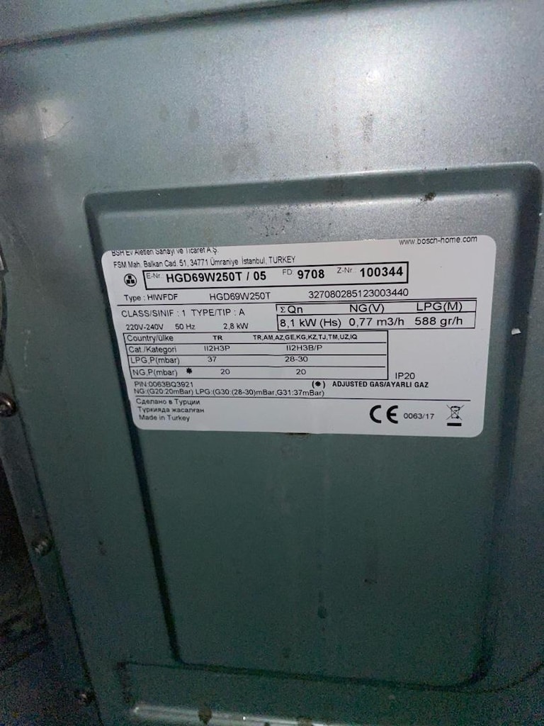Bosch HGD69W250T/05 Ocaklı Fırın – Temiz - 9