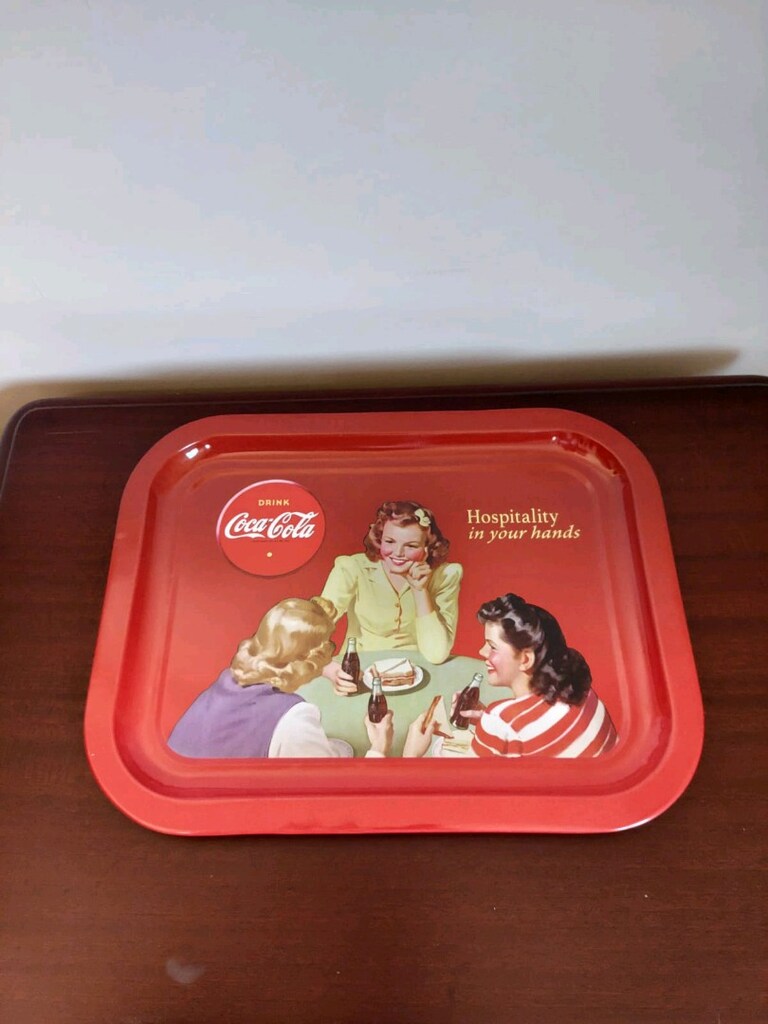 Coca-Cola Peçetelik ve Metal Tepsi - 6