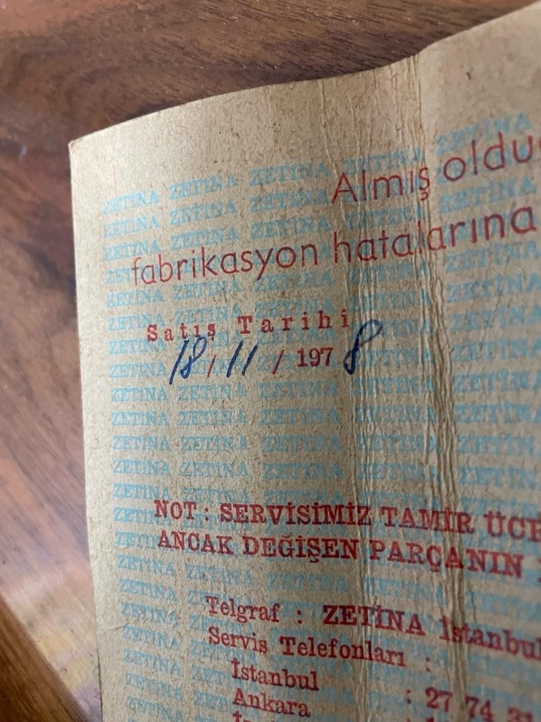 zetina antika dikiş makinesi 1978 - 12
