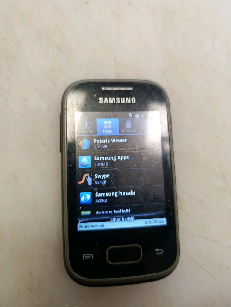 Samsung Galaxy pocket Türkiye cihazı - 2