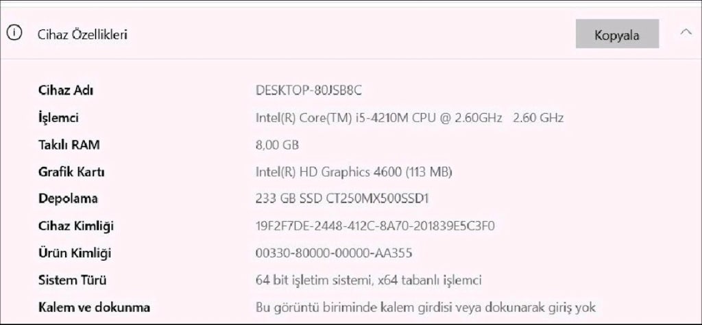 i5 4. Nesil HP Probook SSD li hız canavarı laptop - 8