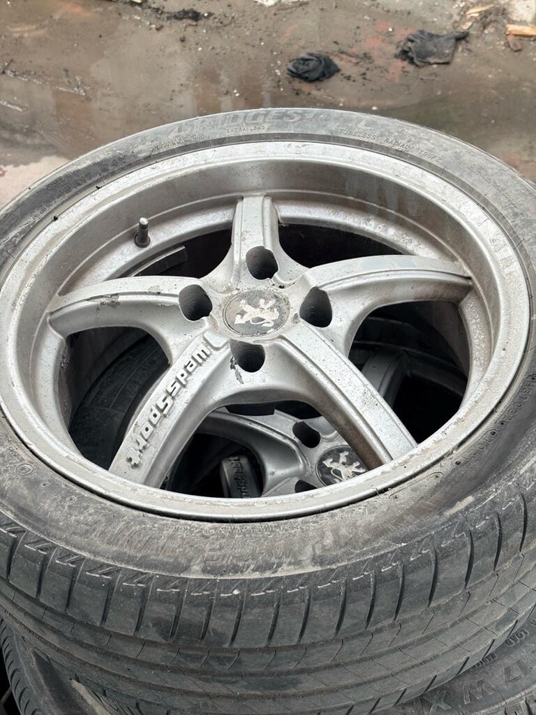 çıkma 17 inç çelik jant ve 225 45 R 17 lastik 4 adet - 4