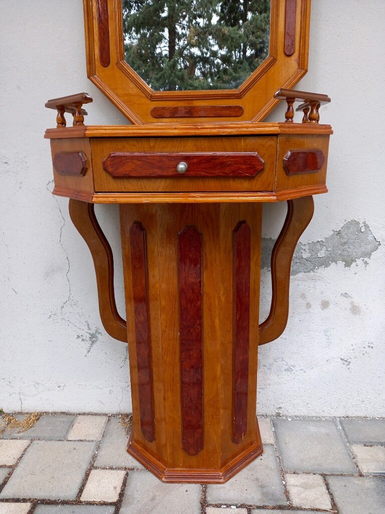 Antika;ceviz kaplama, meşe, antre dresuar - 3
