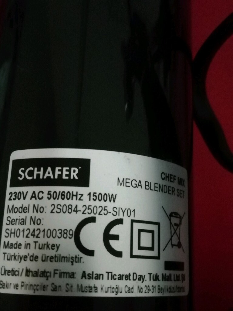 Schafer Çok Fonksiyonlu Mutfak Seti 1500W - 6