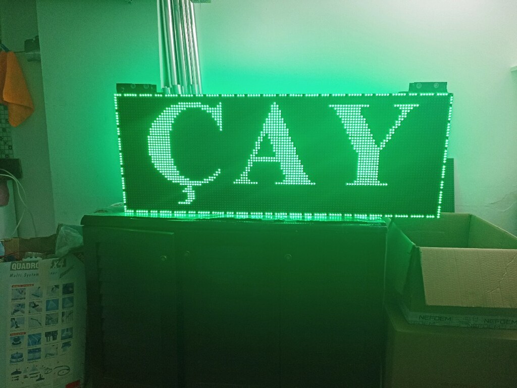 48x128cm led tabela kayan yazı - 8