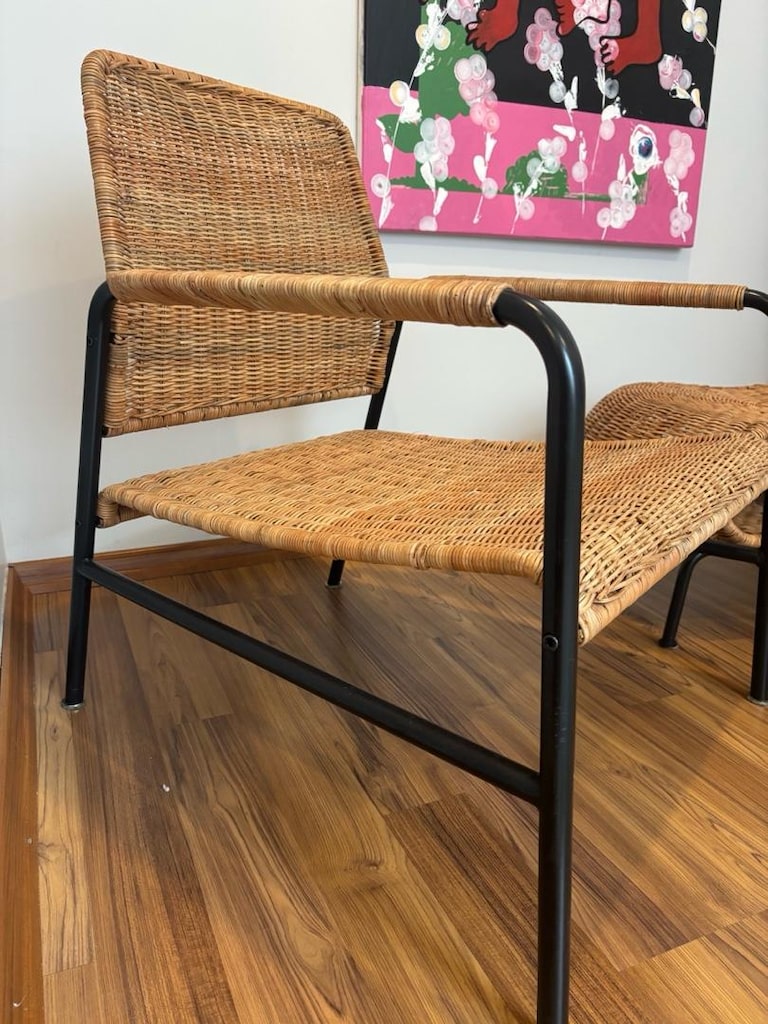 IKEA ULRIKSBERG Rattan Koltuk + GAMLEHULT Rattan Sehpa / Ayrı da Satıl - 8
