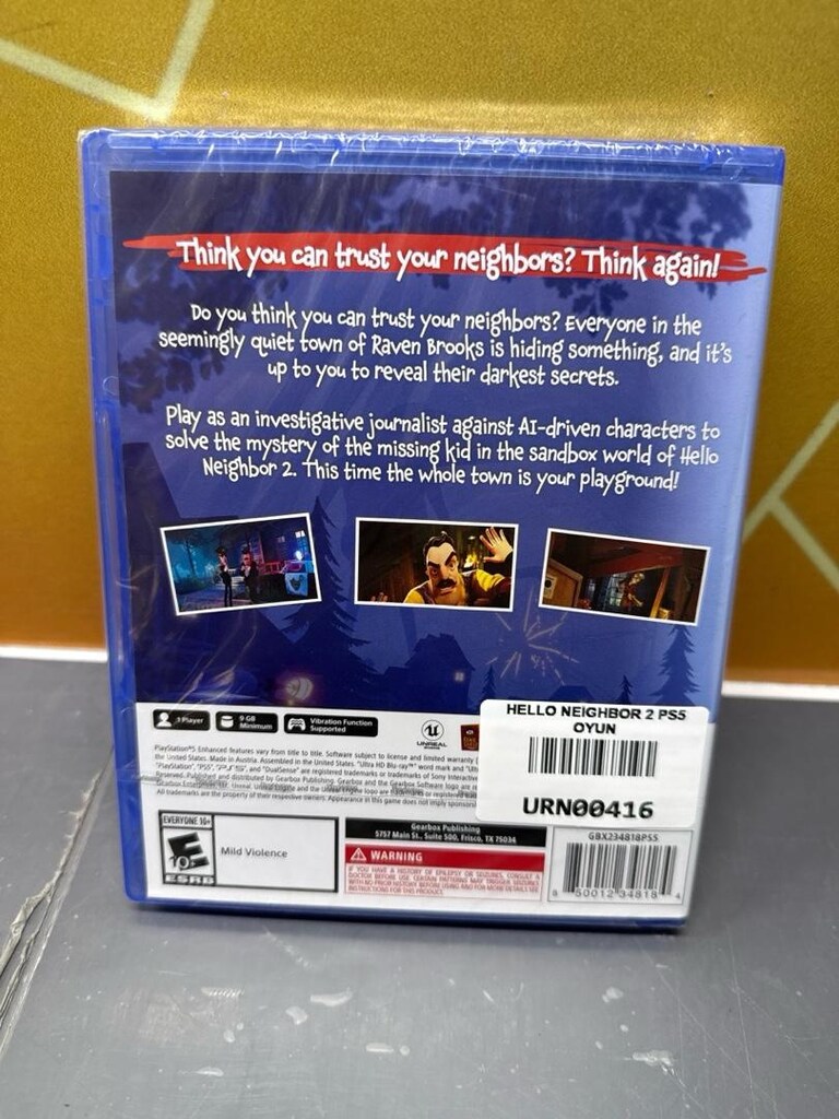 HELLO NEIGHBOR 2 PLAYSTATION 5 OYUNU SIFIR ÜRÜN - 2