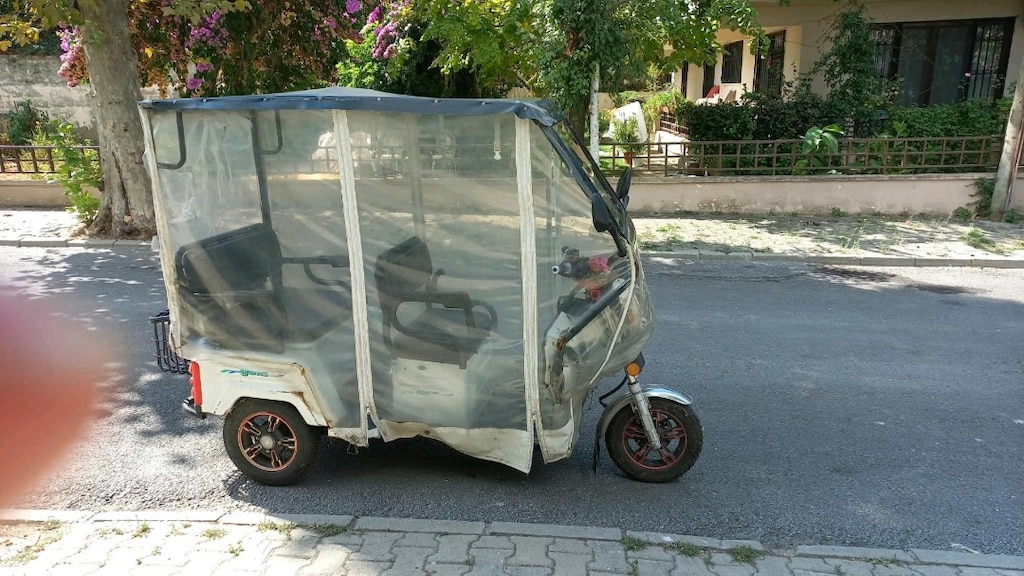 yuki pony twin elektrikli araba üç tekerlek motor