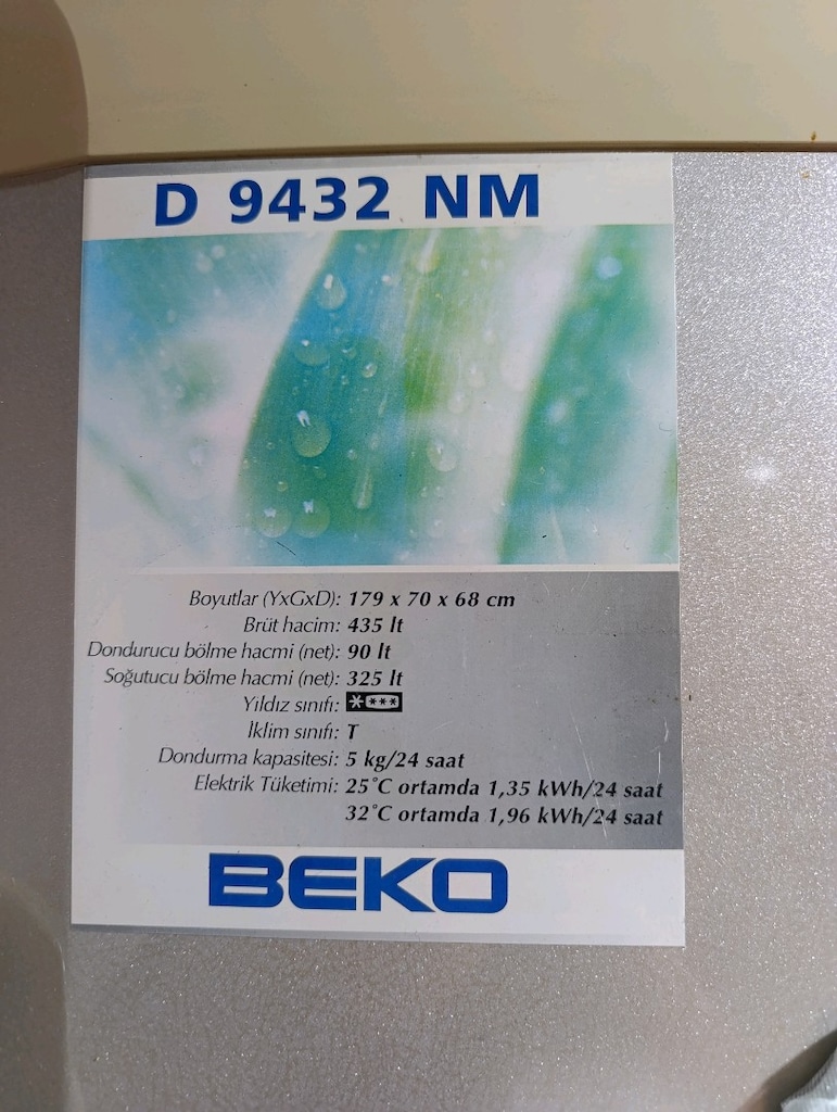Beko buzdolabı D9432 NM - 7