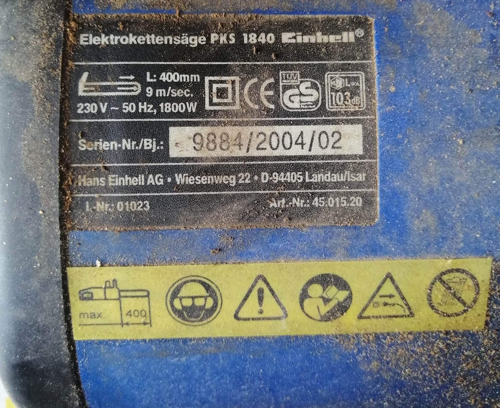 EINSHELL PKS 1840 1800W ELEKTRİKLİ AĞAÇ TESTERESİ - 3
