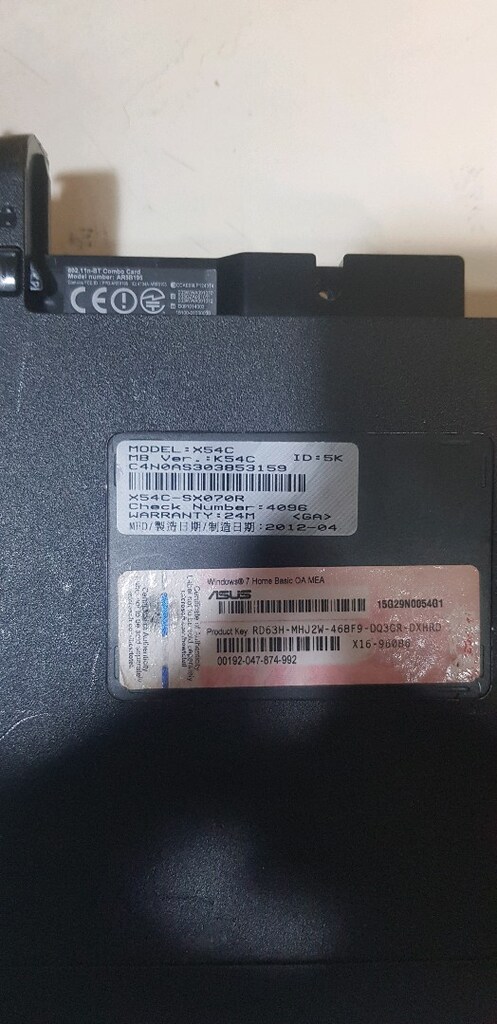 ASUS X54C YEDEK PARÇA - 5