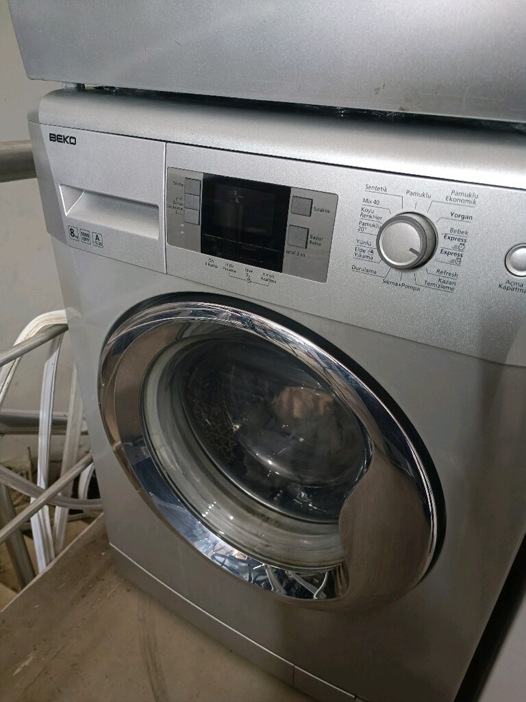 Beko gri 8 kg A+++ 1000 devir çamaşır Makinesi - 4