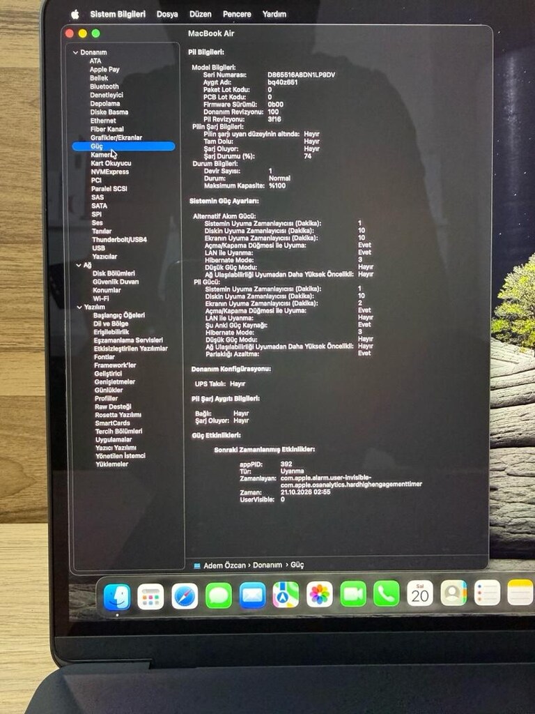 MacBook Air / M5 / 15 inç / 16 GB Ram / 512 GB Ssd - 3