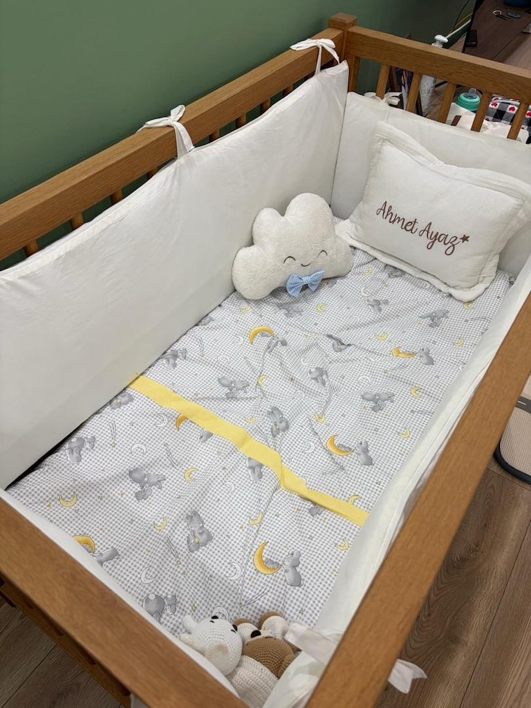Chocolate Kids Bebek Beşiği %100 Masif Ahşap - 4